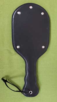 Black Leather OTK Paddle 12 1/2" x 5" - Sting t...
